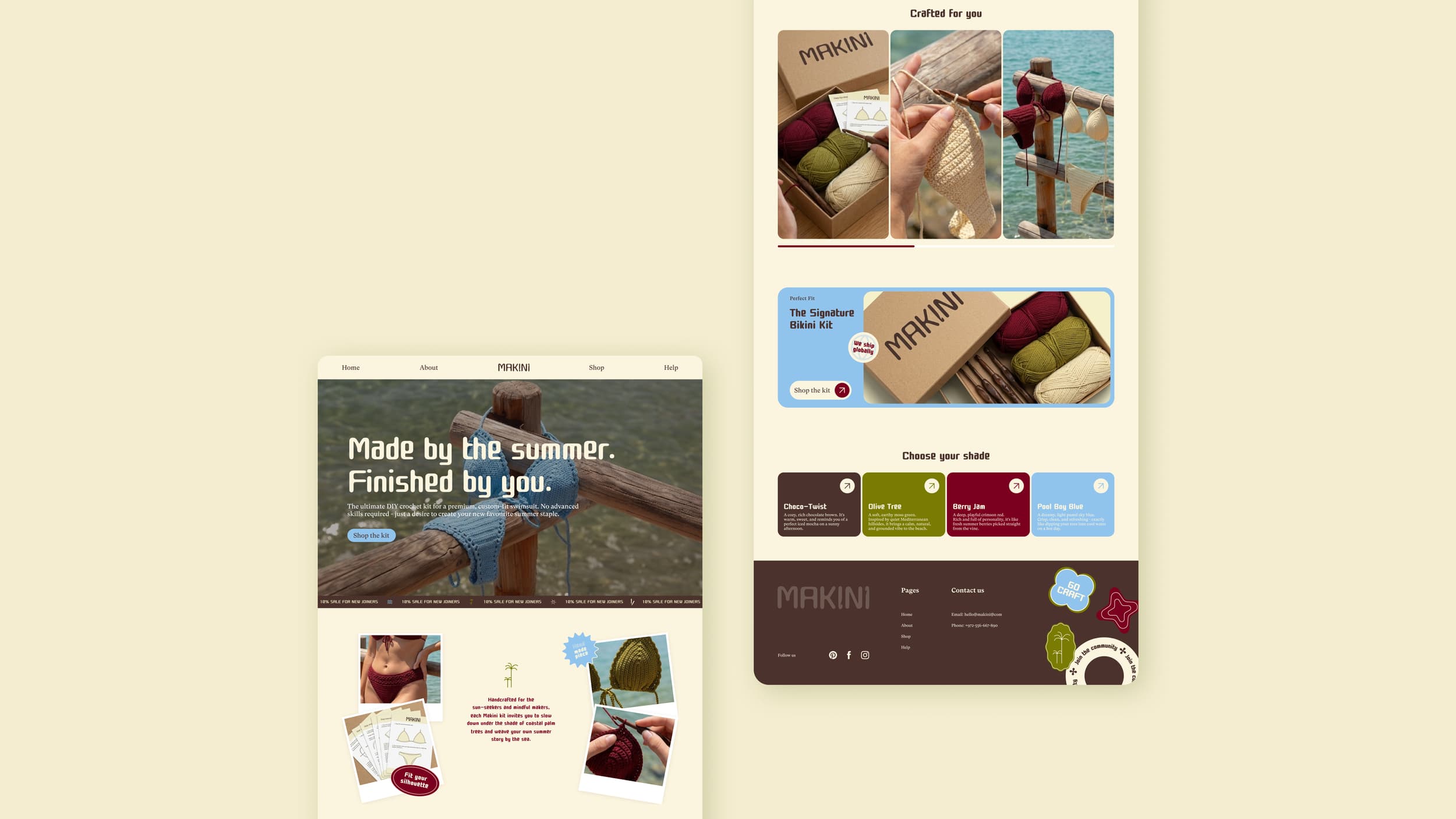 Makini website pages